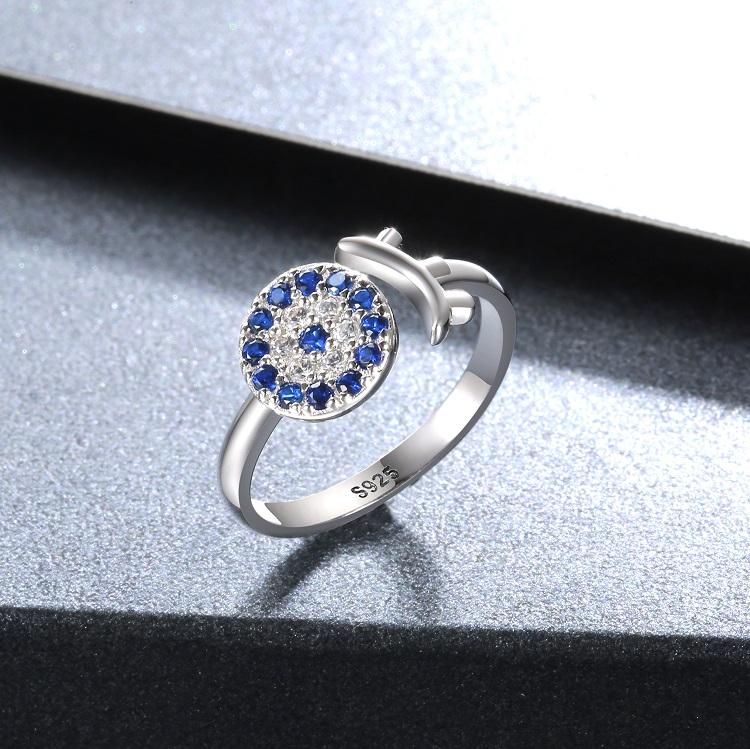 North & Pearl Evil Eye CZ Ring product image