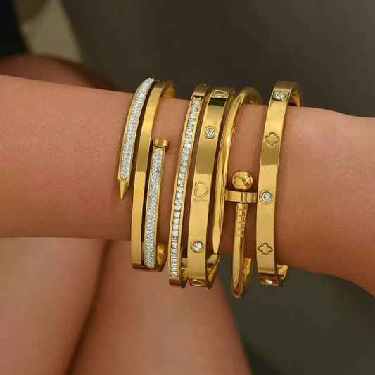North & Pearl Flower Nail Bangle product image 2