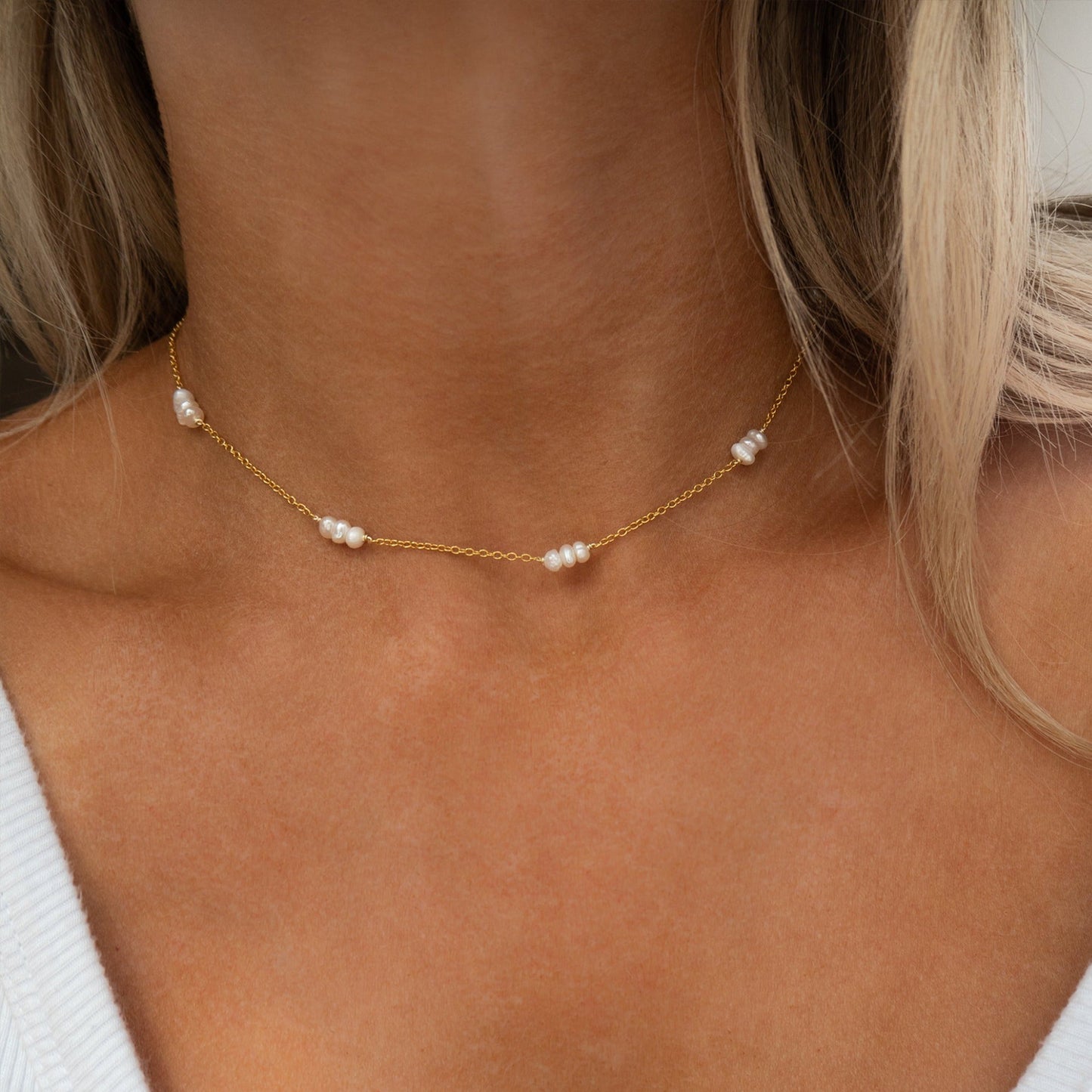 North & Pearl Bead Jewelry Set product image