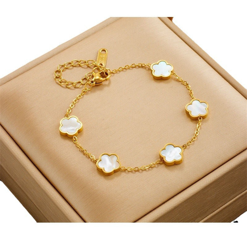 North & Pearl Polished Bloom Bracelet product image