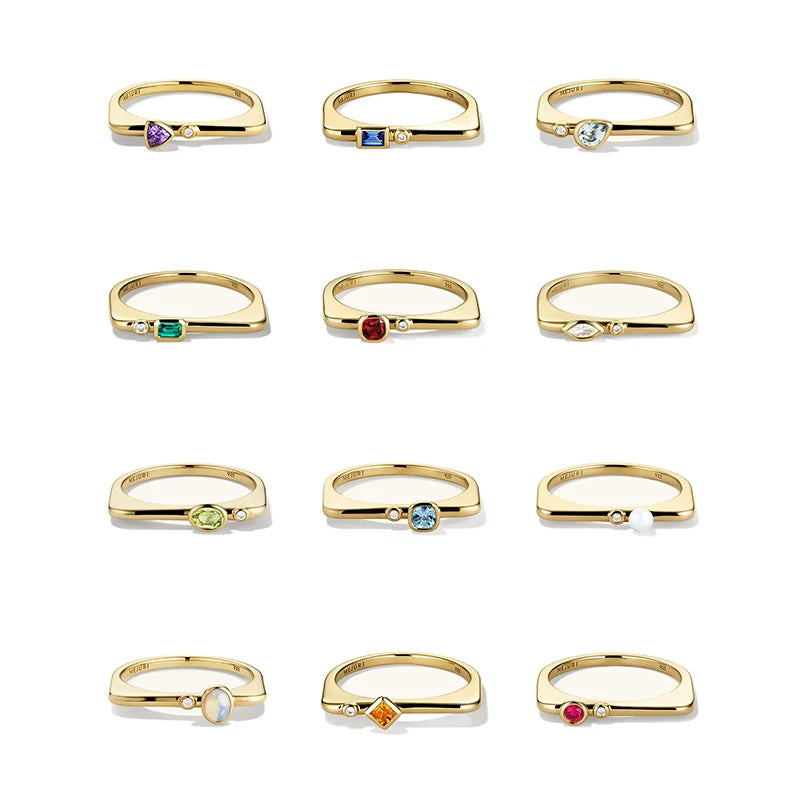 North & Pearl stacking birth month ring shown as a meaningful ready-to-order ring gift