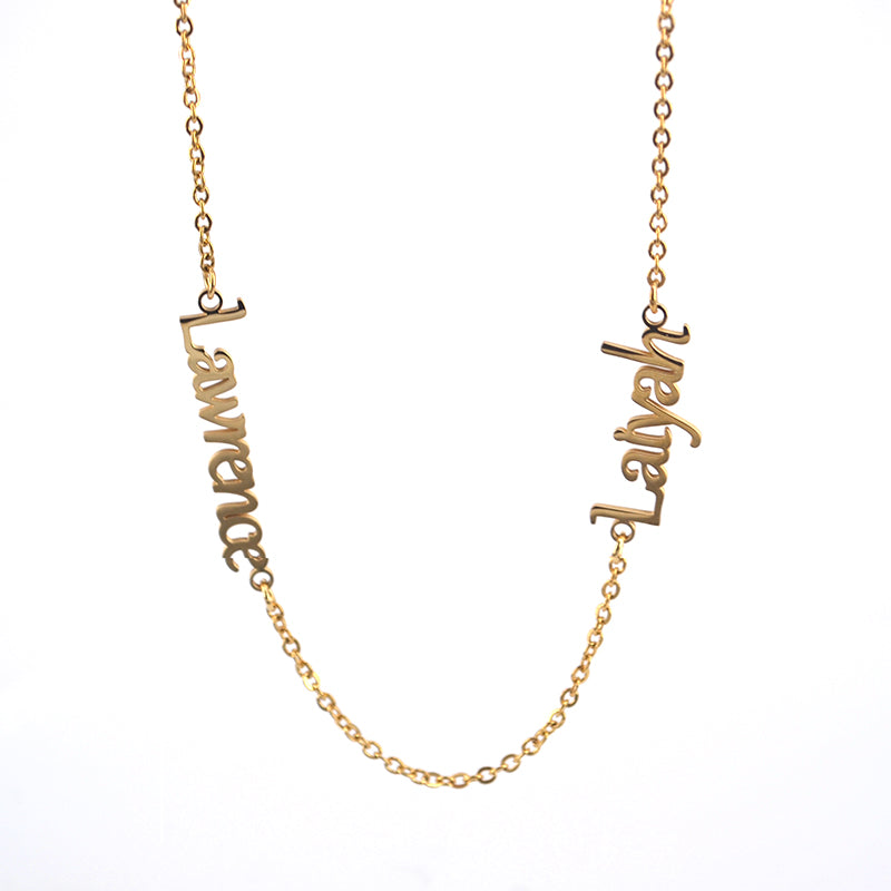 North & Pearl nameplate necklace shown as a meaningful ready-to-order gift idea