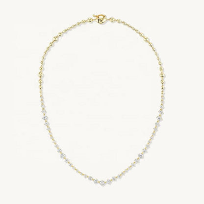 North & Pearl Graduated CZ Layered Necklace product thumbnail 2