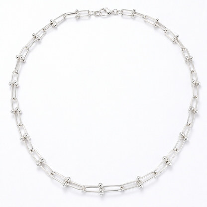North & Pearl Beaded Paperclip Chain Necklace product thumbnail 3