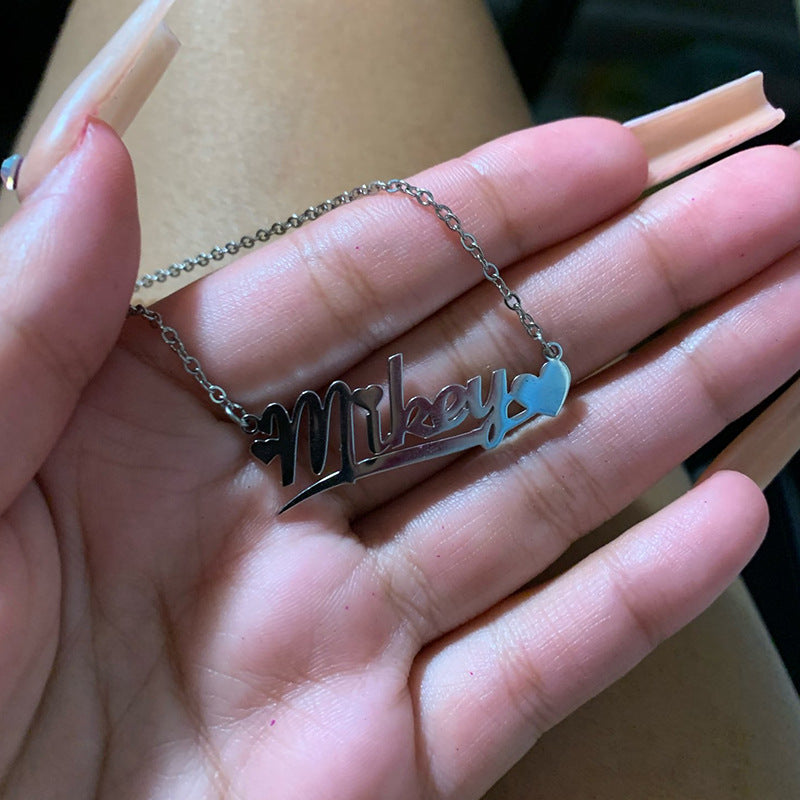 North & Pearl Refined Nameplate Necklace product image 4