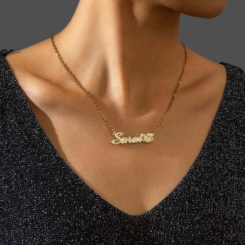 North & Pearl Minimal Letter Pendant product image 2
