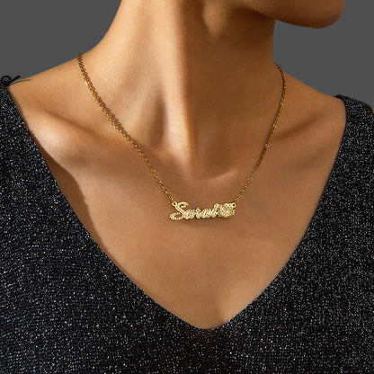 North & Pearl Minimal Letter Pendant product thumbnail 2