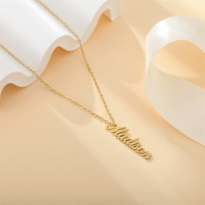 North & Pearl Fine Script Name Necklace product thumbnail 3