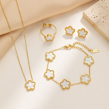 North & Pearl Flower Jewelry Set product thumbnail 3