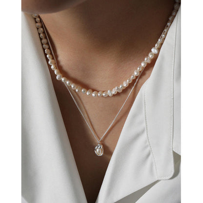 North & Pearl Organic Pearl Pendant Necklace product thumbnail 2