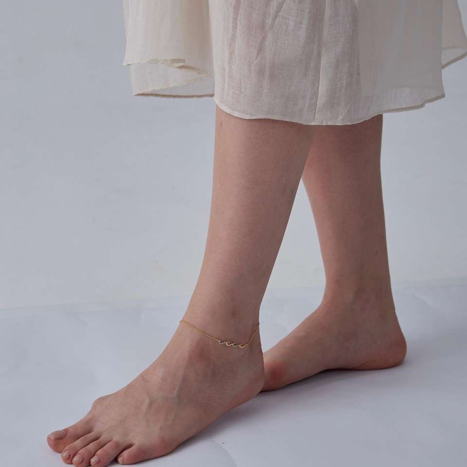 North & Pearl Wave Anklet product image 1