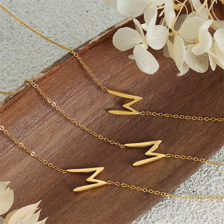 North & Pearl Simple Initial Pendant Necklace product image 3