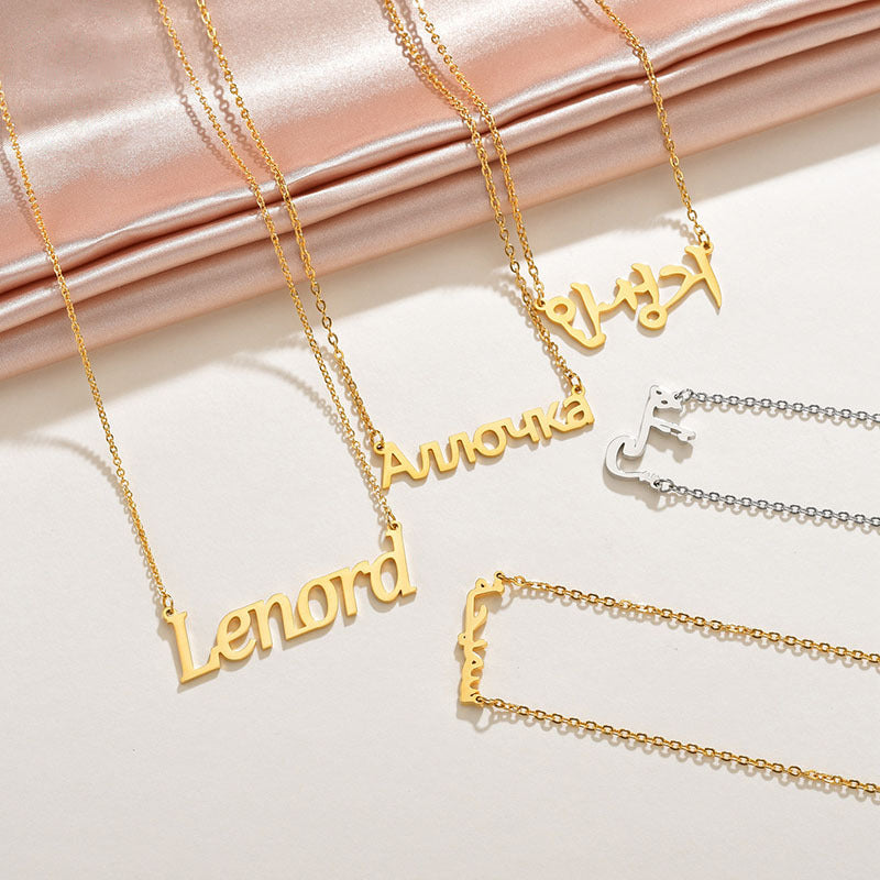 North & Pearl Floating Nameplate Necklace product image 5