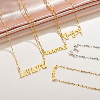 North & Pearl Floating Nameplate Necklace product thumbnail 5