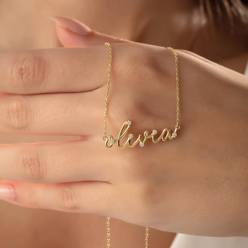 North & Pearl Statement Letter Pendant Necklace product image 1