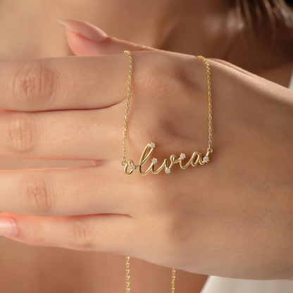 North & Pearl Statement Letter Pendant Necklace product thumbnail 1
