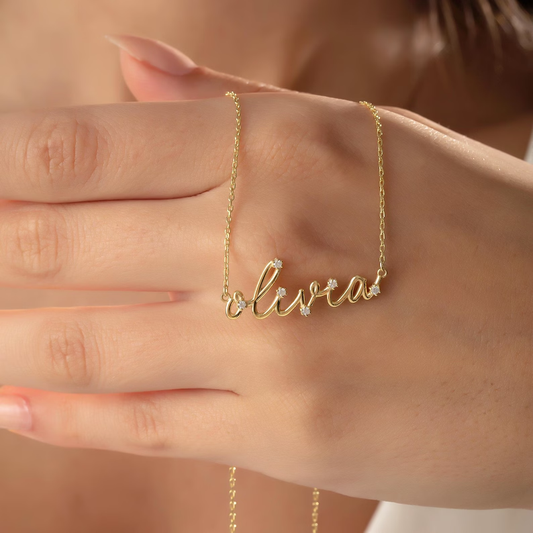 North & Pearl Statement Letter Pendant Necklace product image 1