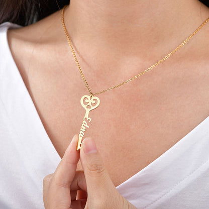 North & Pearl Floating Nameplate Necklace product thumbnail 3