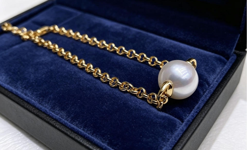 North & Pearl Chunky Chain Pearl Bracelet product image 3
