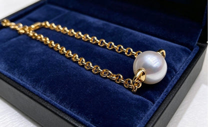 North & Pearl Chunky Chain Pearl Bracelet product thumbnail 3