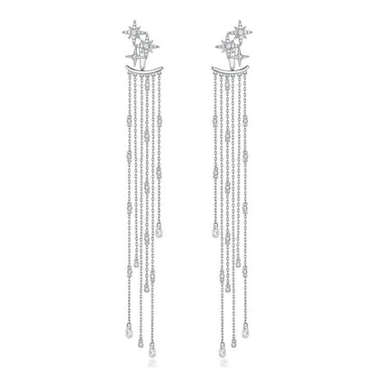North & Pearl Star Tassel Fringe Earrings product thumbnail 1