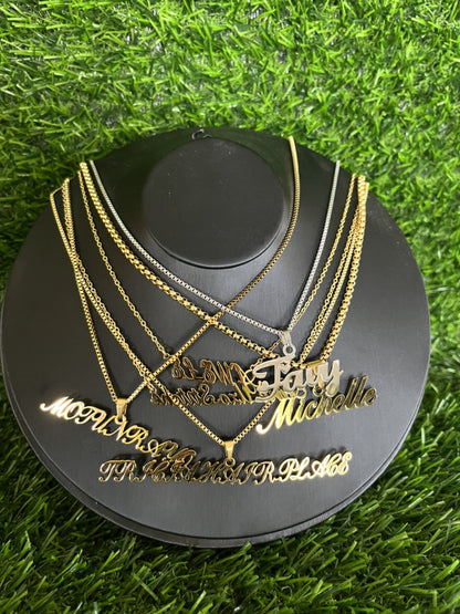 North & Pearl Refined Nameplate Necklace product thumbnail 3