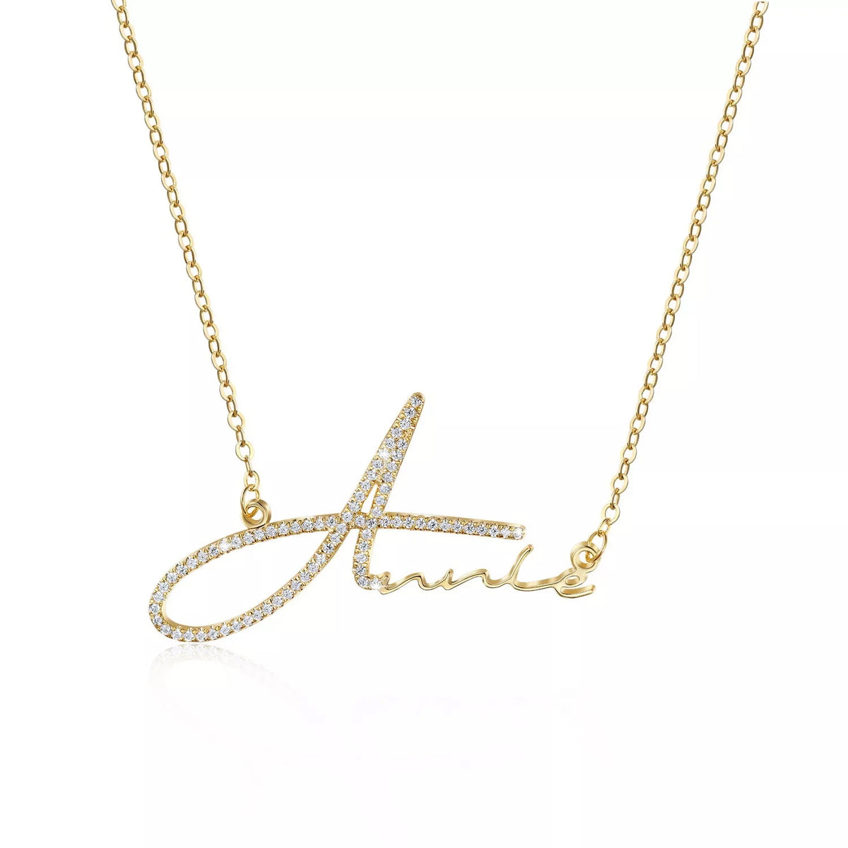 North & Pearl Refined Script Name Necklace product image 4
