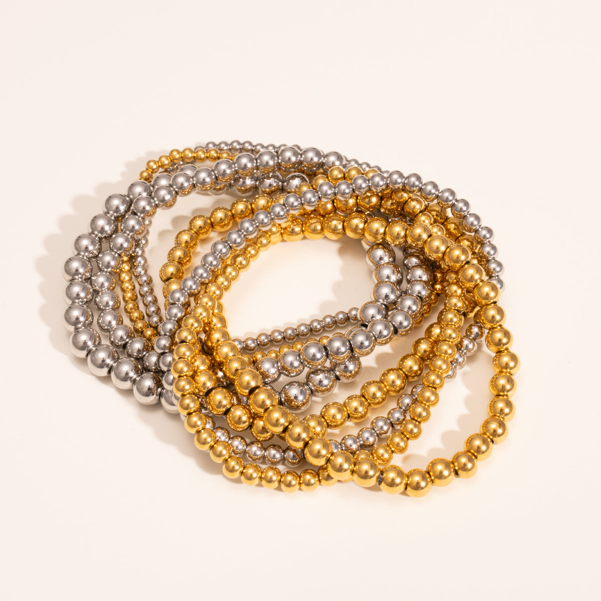 North & Pearl Warm Bead Stretch Bracelet product image 6