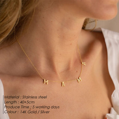 North & Pearl Charm Dainty Letter Necklace product thumbnail 2
