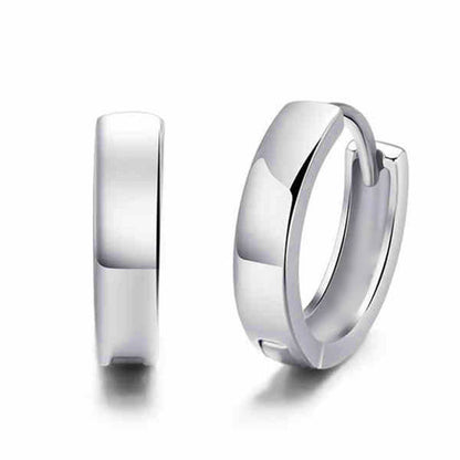 North & Pearl Polished Huggie Hoop Earrings product thumbnail 2
