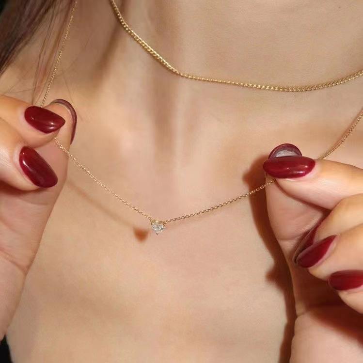 North & Pearl Dainty Heart Necklace product image