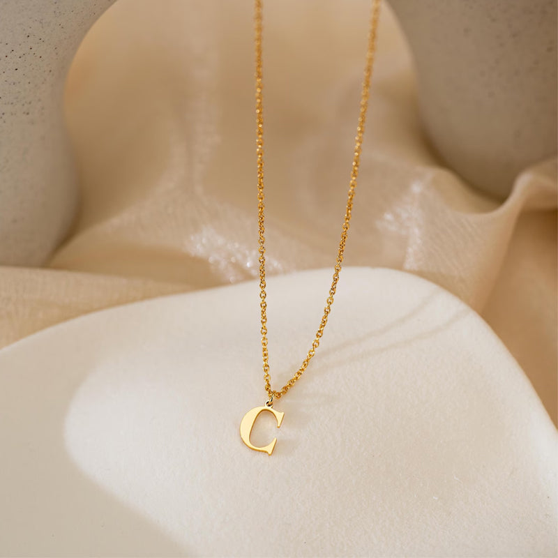 North & Pearl Pendant Dainty Initial Necklace product image 2