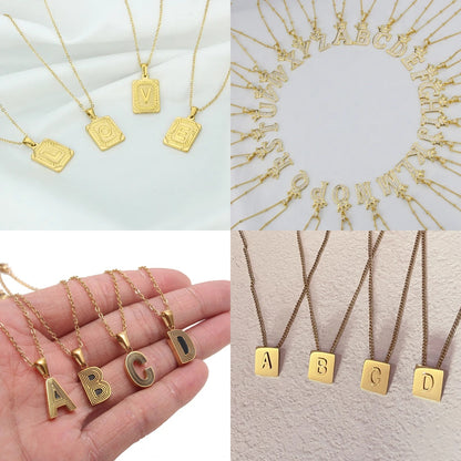 North & Pearl Initial Shell Necklace product thumbnail 4