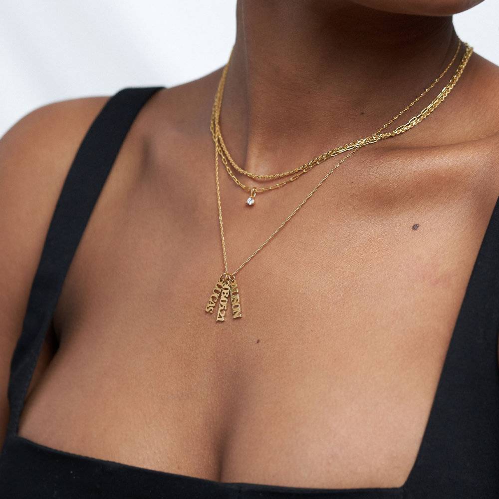 North & Pearl Floating Script Name Necklace product image 4