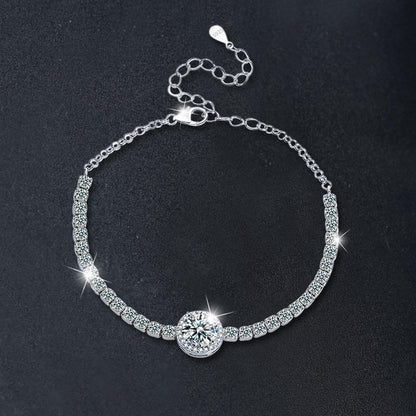 North & Pearl Halo Center Tennis Bracelet product thumbnail 2