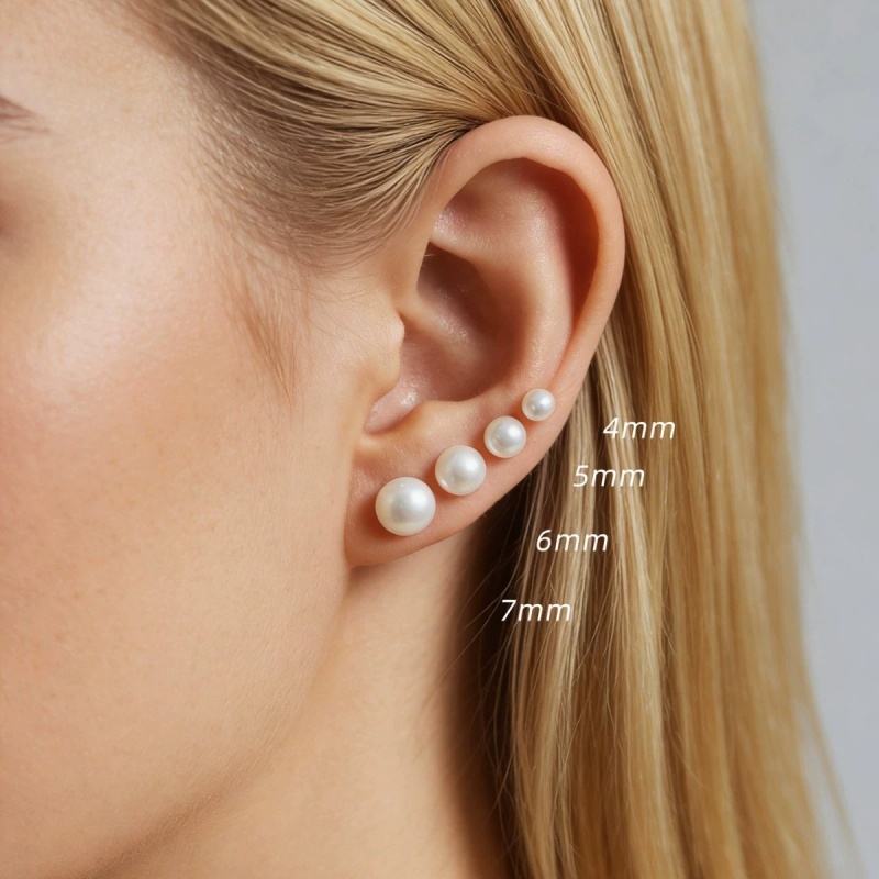 North & Pearl Pearl Stud Earrings product image 2