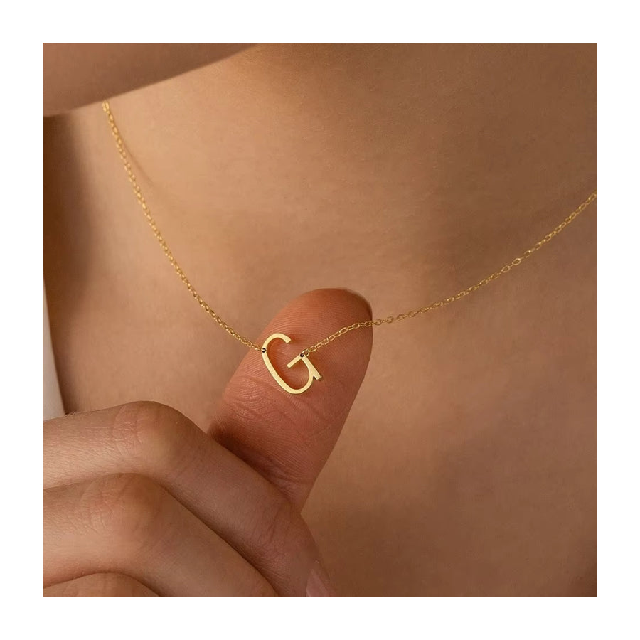 North & Pearl Polished Initial Necklace product image 1