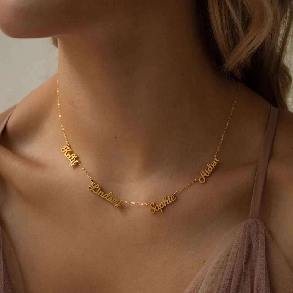North & Pearl Custom Script Name Necklace product image
