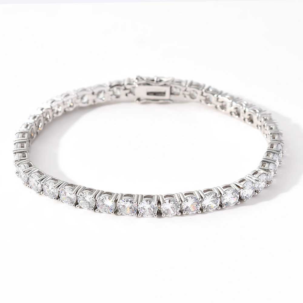 North & Pearl Sculpted Tennis Bracelet product image
