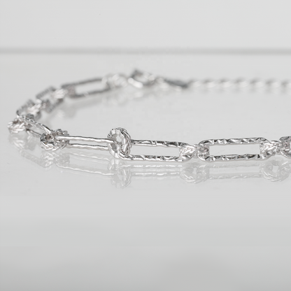 North & Pearl Textured Paperclip Chain Bracelet product thumbnail 2