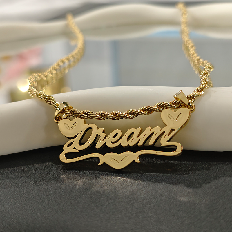 North & Pearl Charm Polished Name Necklace product image 6