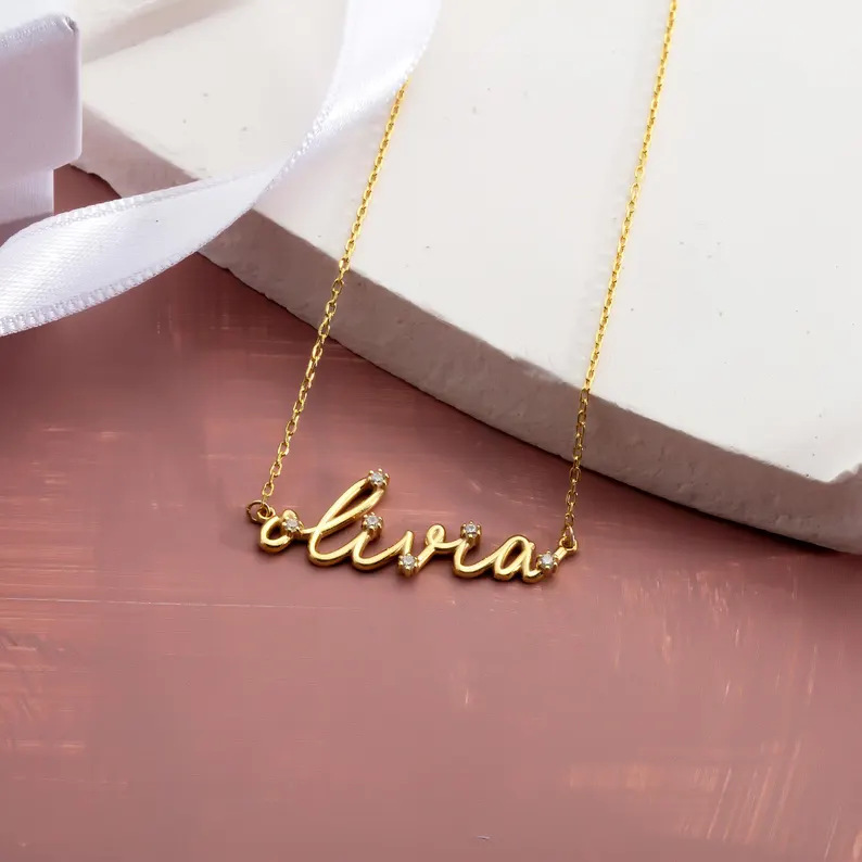 North & Pearl Statement Letter Pendant Necklace product image 3