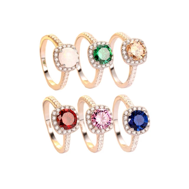 North & Pearl Opal-Style Birth Month Ring product image 2