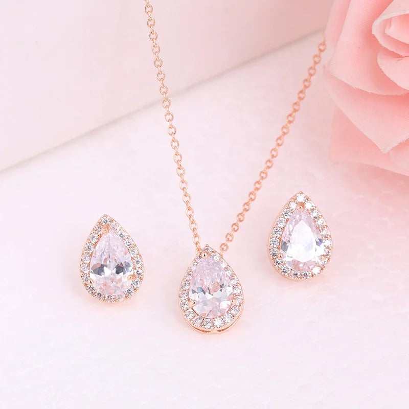 North & Pearl Bridal Water Drop Set product image