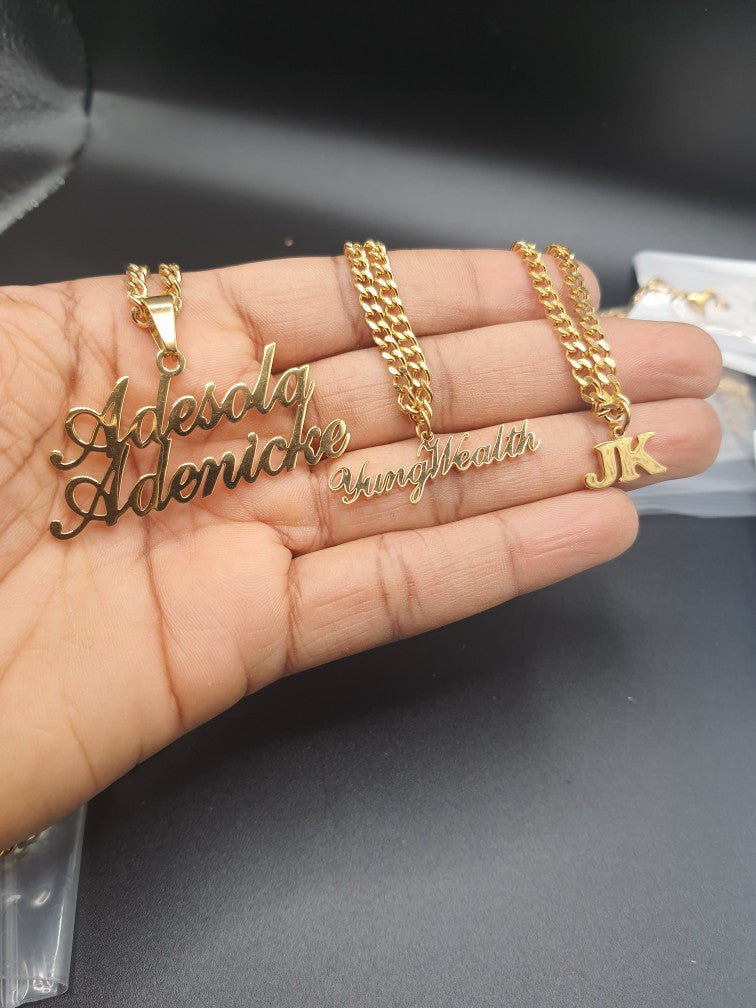North & Pearl Refined Nameplate Necklace product image