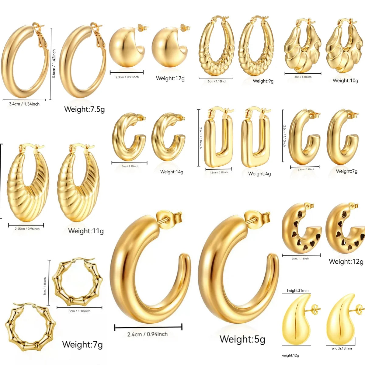 North & Pearl Modern Drop Earrings product image 4