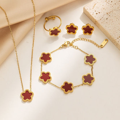 North & Pearl Flower Jewelry Set product thumbnail 4