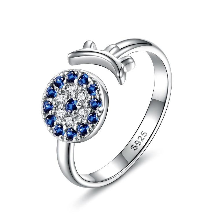North & Pearl Evil Eye CZ Ring product image 1