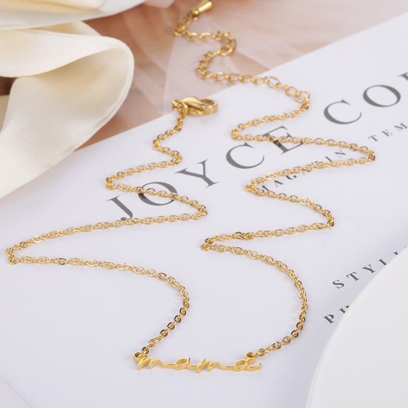 North & Pearl Slim Letter Pendant Necklace product image 3
