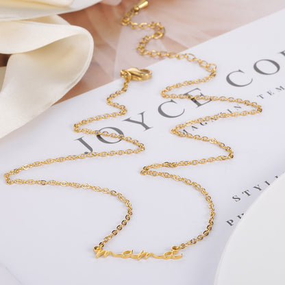 North & Pearl Slim Letter Pendant Necklace product thumbnail 3